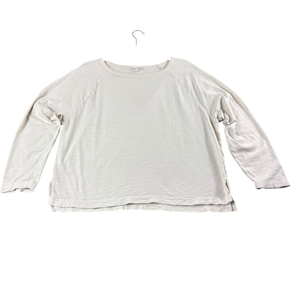 Alex Mill Tops - Alex Mill Womens Slub Jersey Long Sleeve Raglan Tee Oatmeal Beige Size M